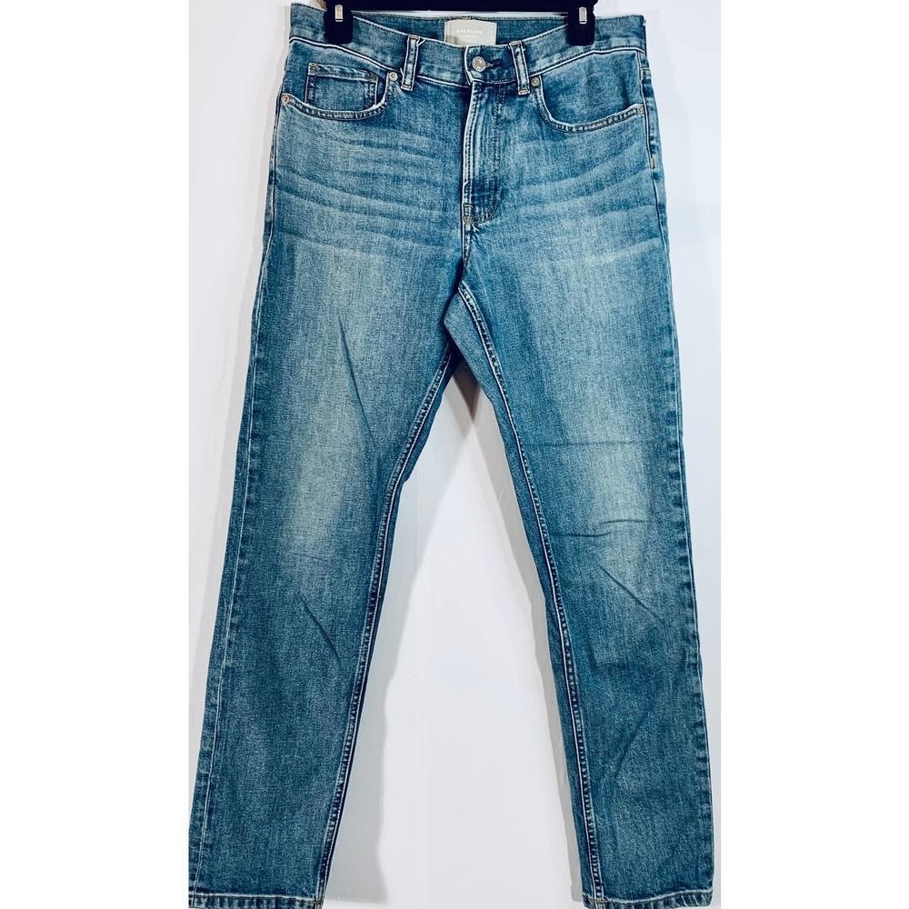 Everlane Women's Mid Rise The Slim Slim Denim Jeans Blue Size 31x30
